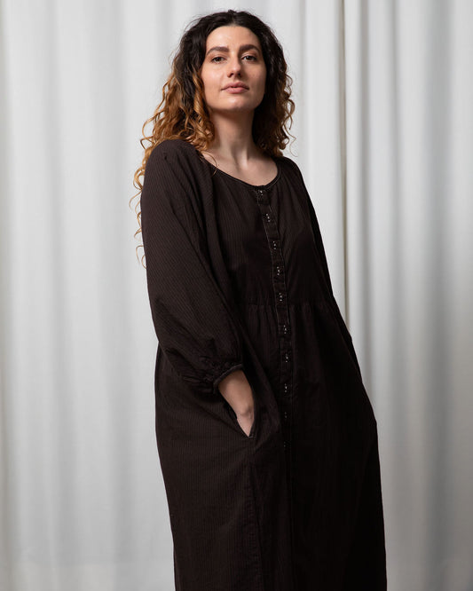 Layla Organic Cotton Dress – Espresso Edition