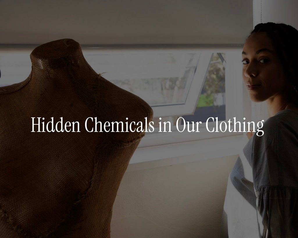 picture of a woman standing next to a mannequin 