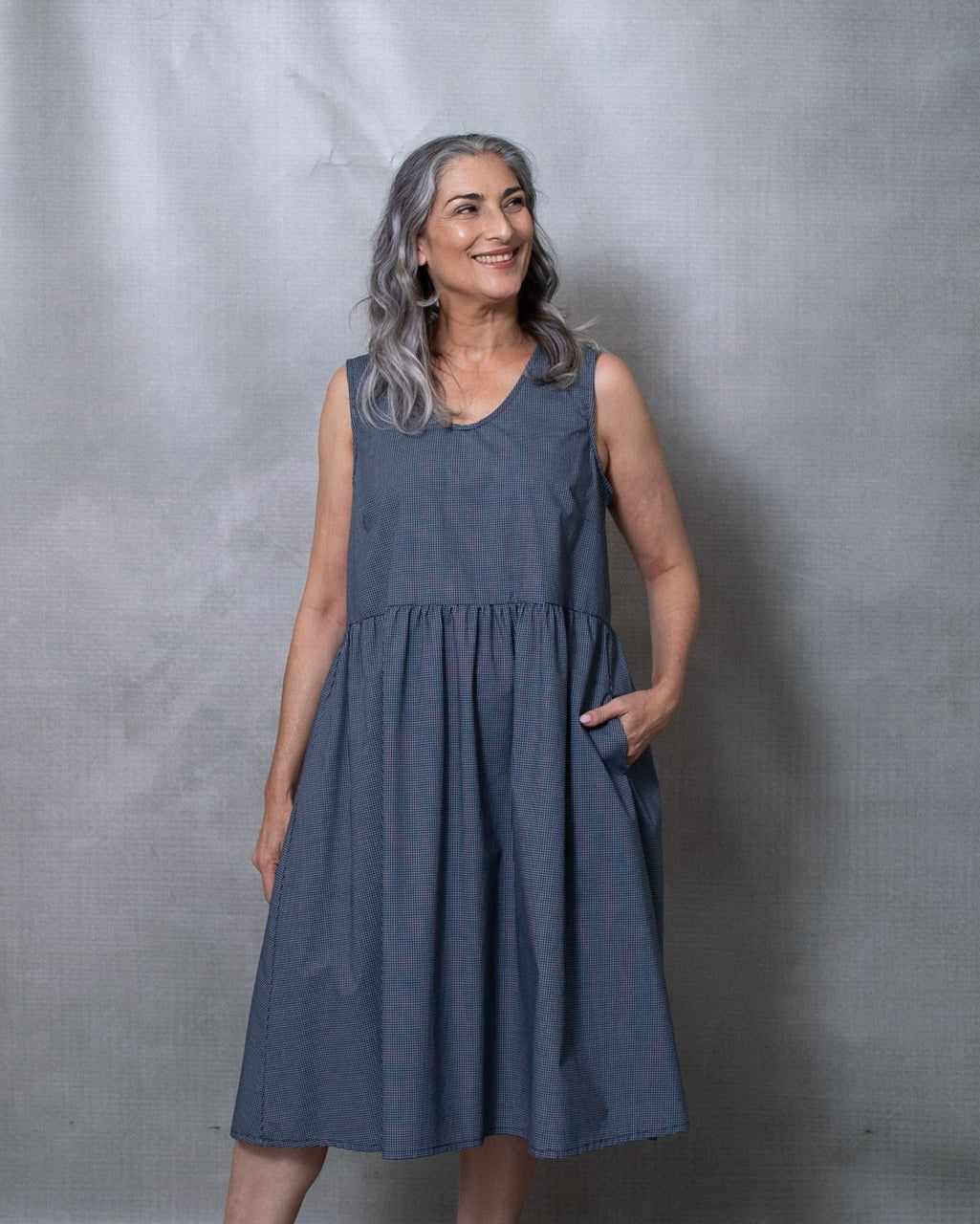 Elloise Black Cotton Dress