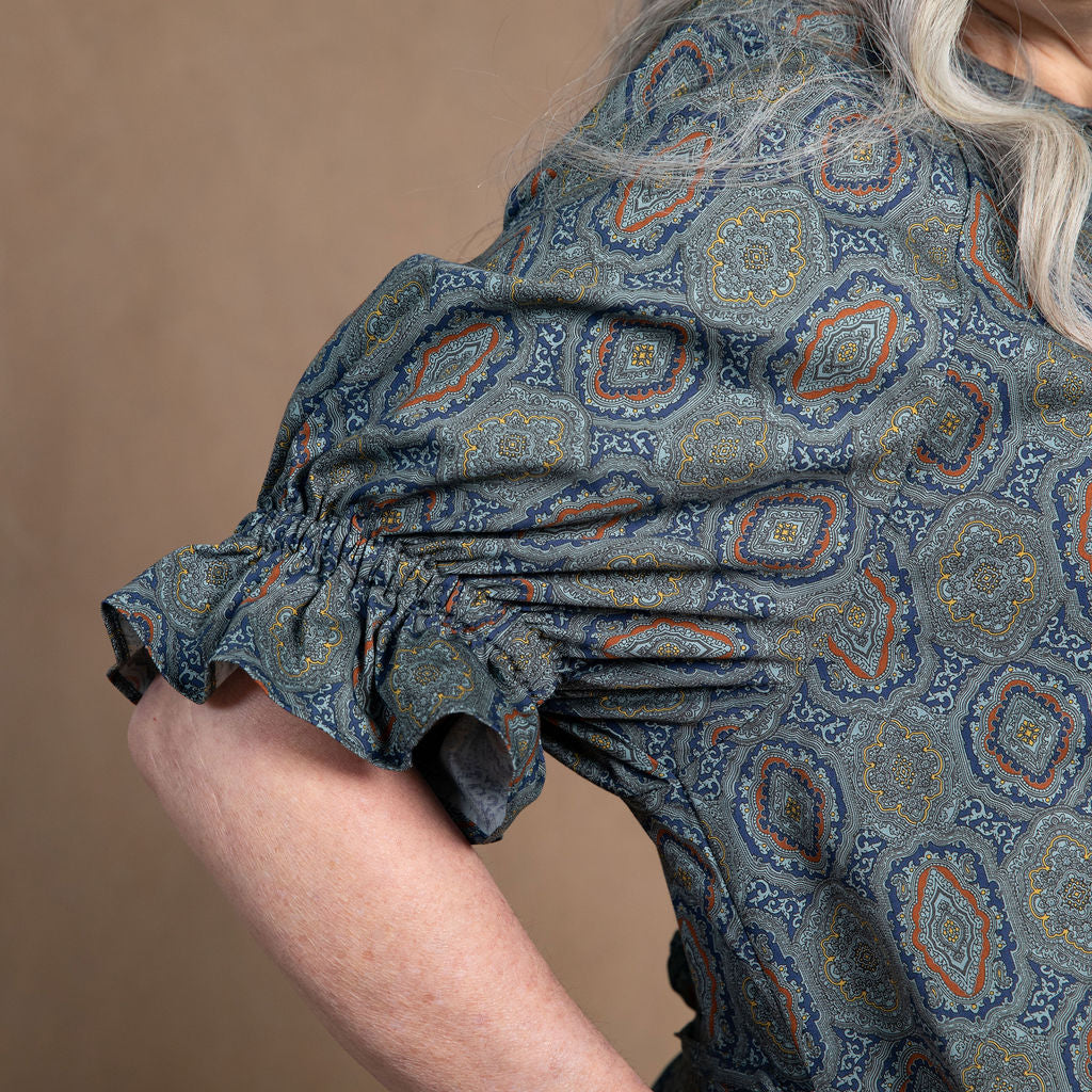 Odette Paisley Cotton Maxi Dress