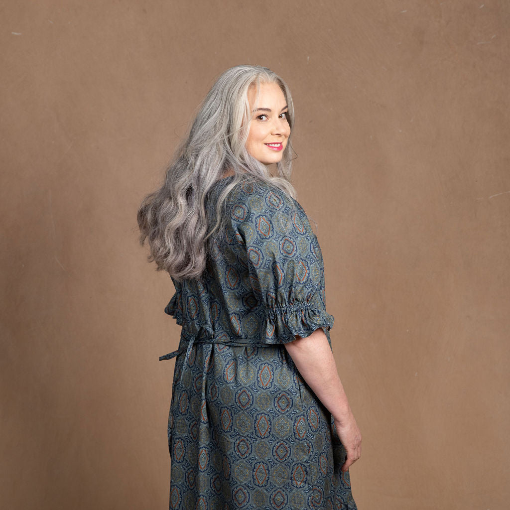 Odette Paisley Cotton Maxi Dress