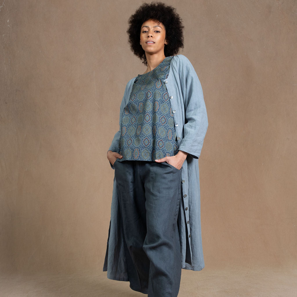 Desiree Paisley Print Cotton Blouse