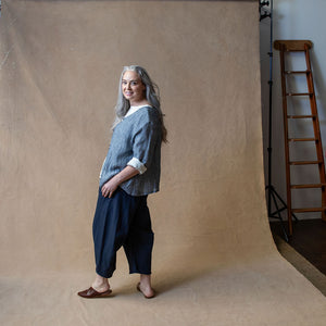 Tokyo Navy Dobby Weave Trouser