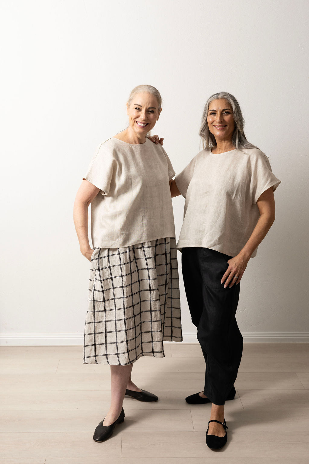 East Village Natural Linen Tee