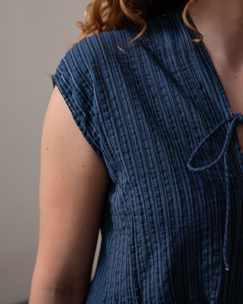 Amelie Dark Teal Organic Cotton Dress