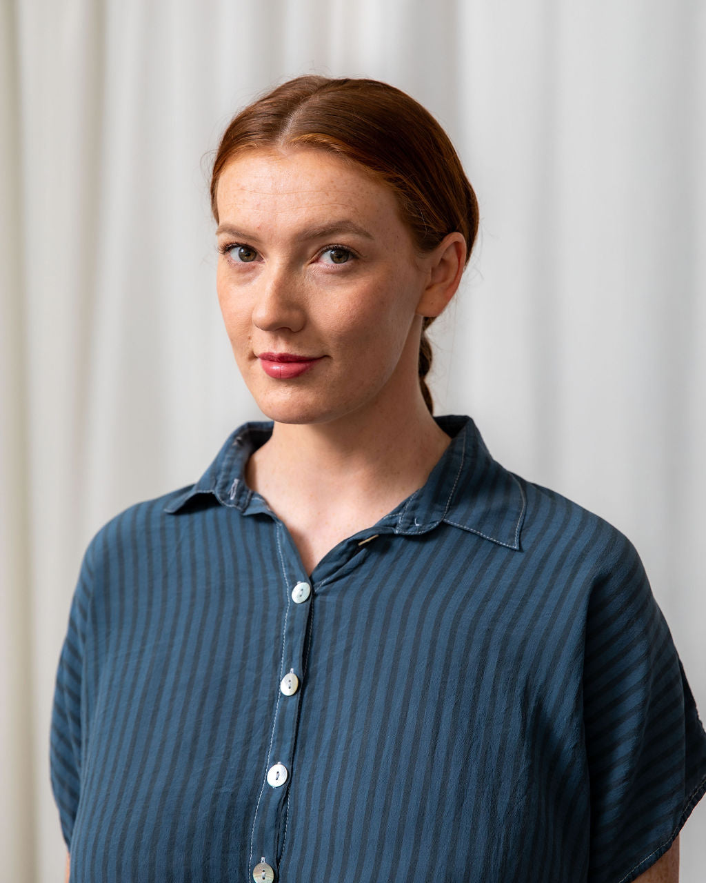 Montana Dusty Blue Silk Shirt
