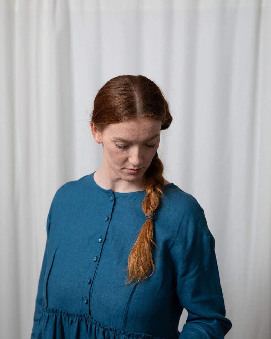 Madison 2.0 Ocean Blue Linen Dress