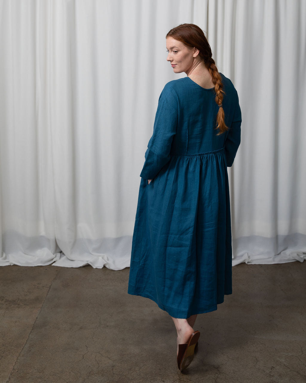 Madison 2.0 Ocean Blue Linen Dress