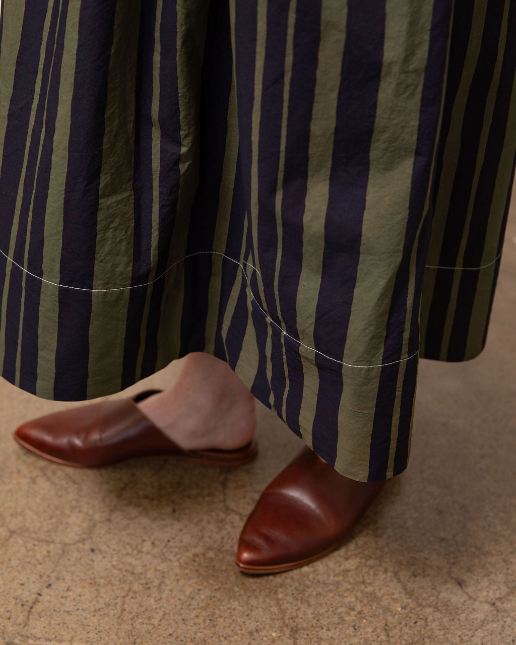 Dessa Water Colour Stripe Cotton Skirt