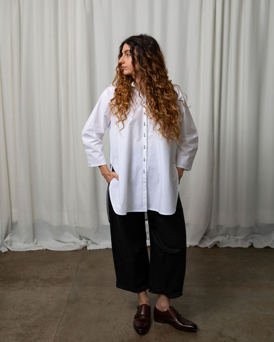 Tokyo Black Linen Pant - Longer Length
