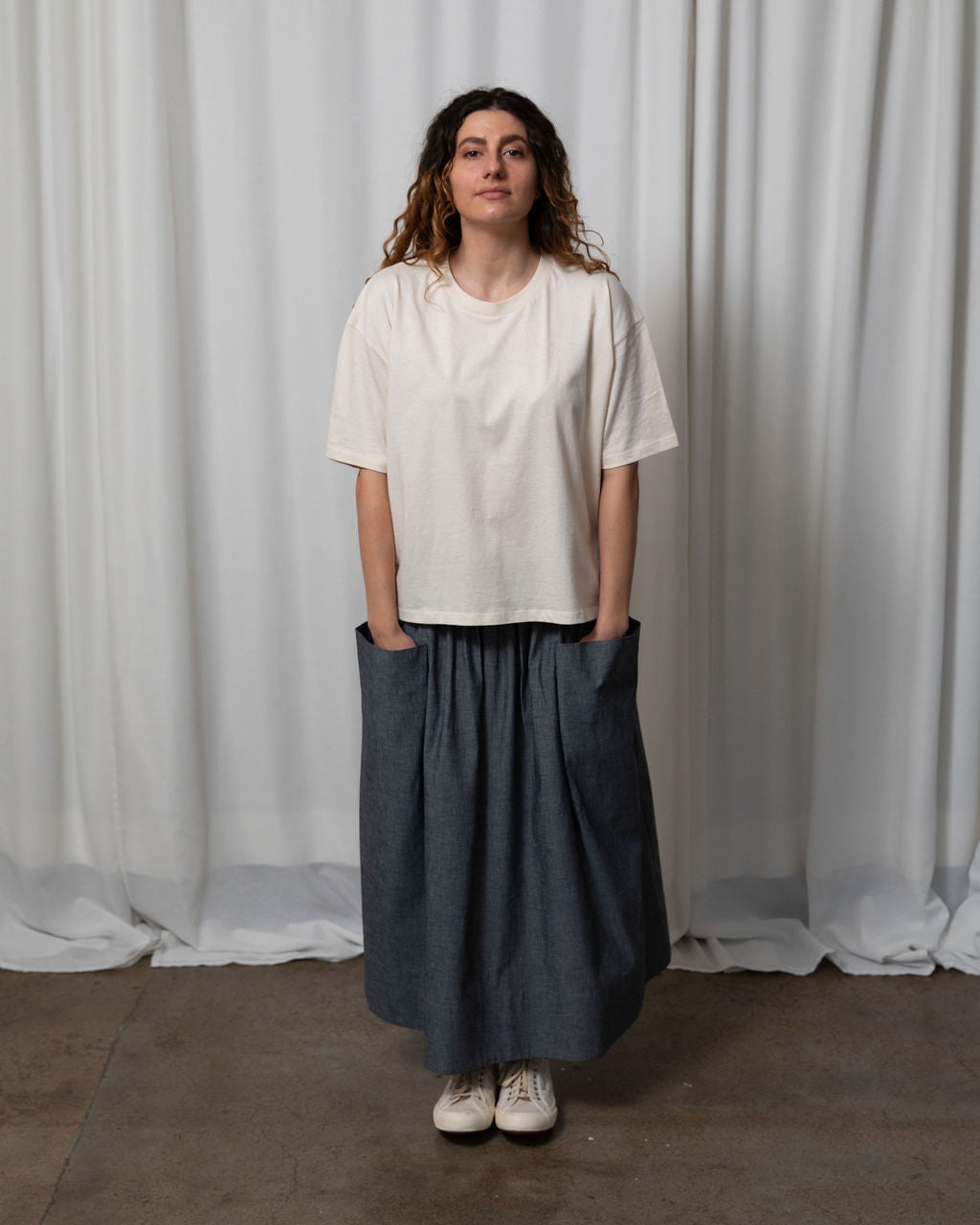 Natural Organic Cotton Boxy Tee