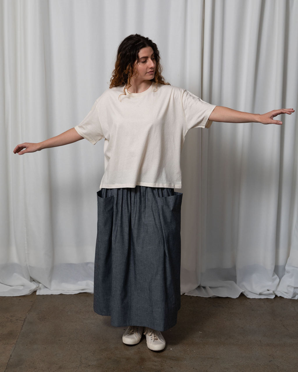 Natural Organic Cotton Boxy Tee