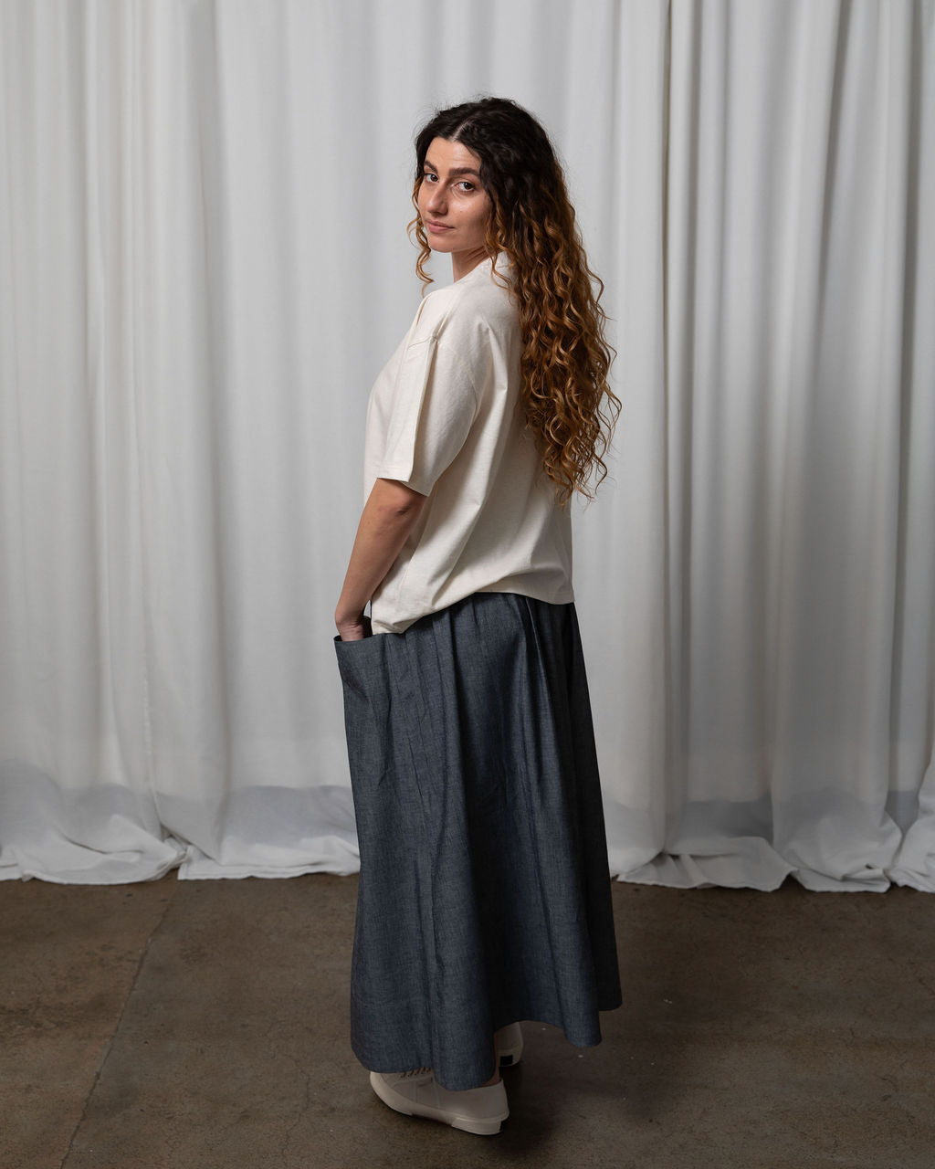 Natural Organic Cotton Boxy Tee