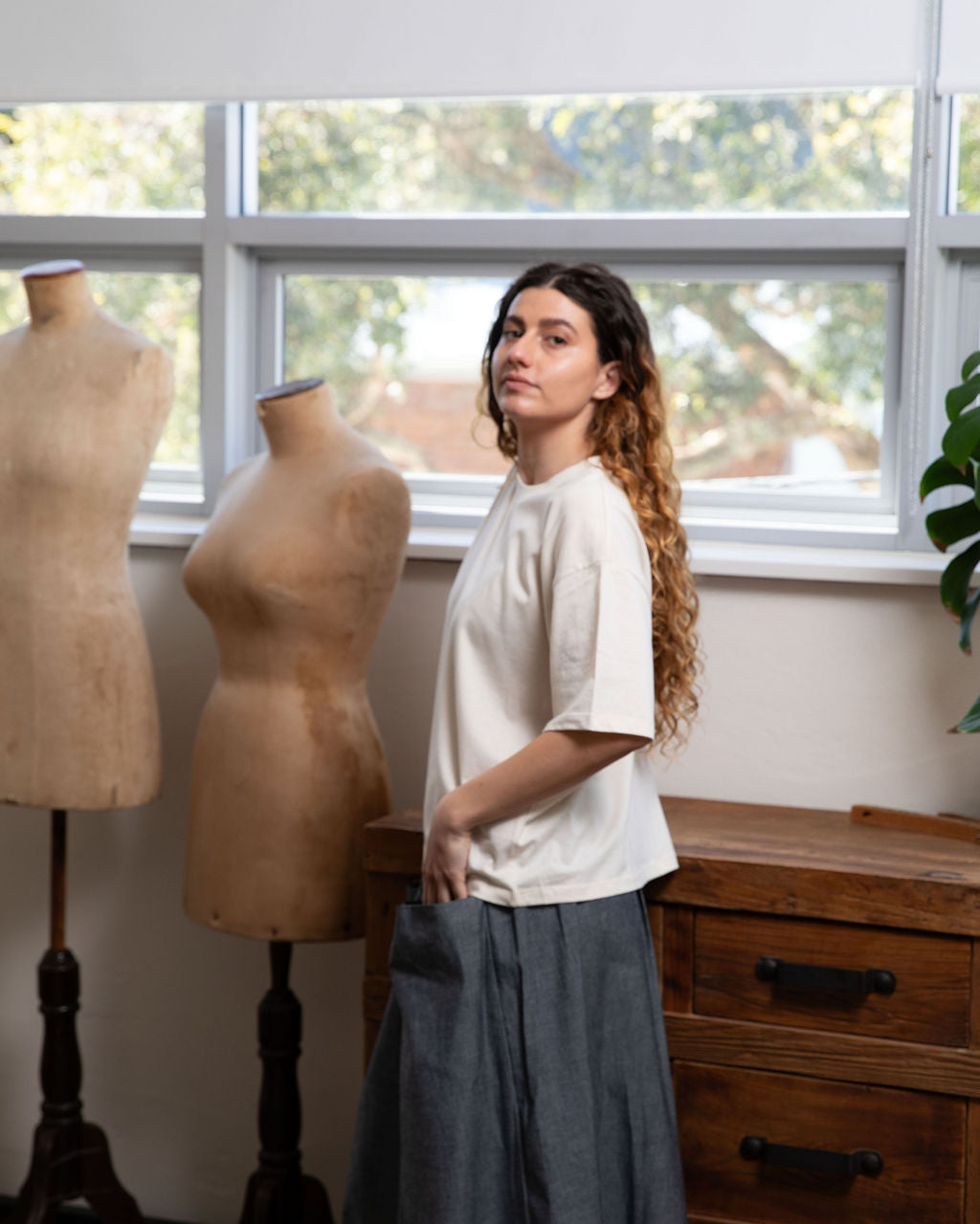 Natural Organic Cotton Boxy Tee