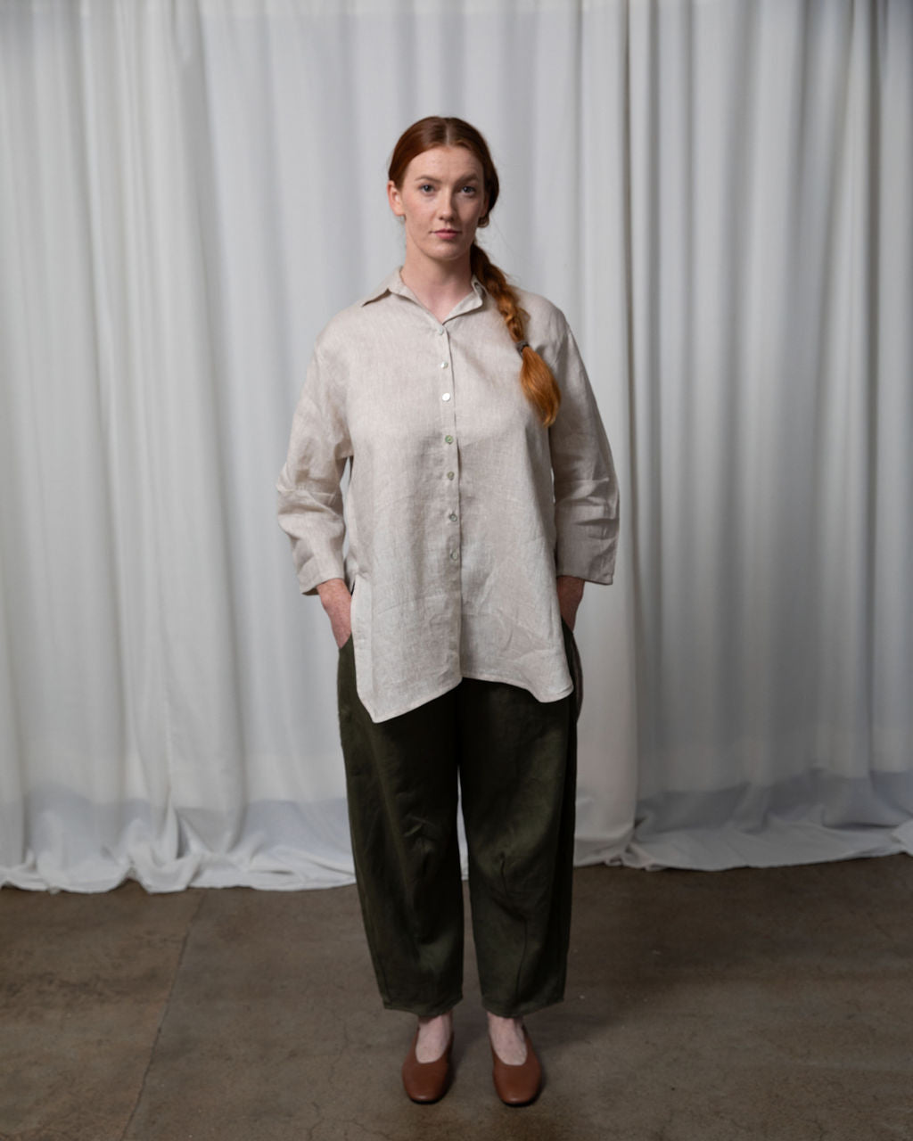 Monet Linen Oversized Shirt
