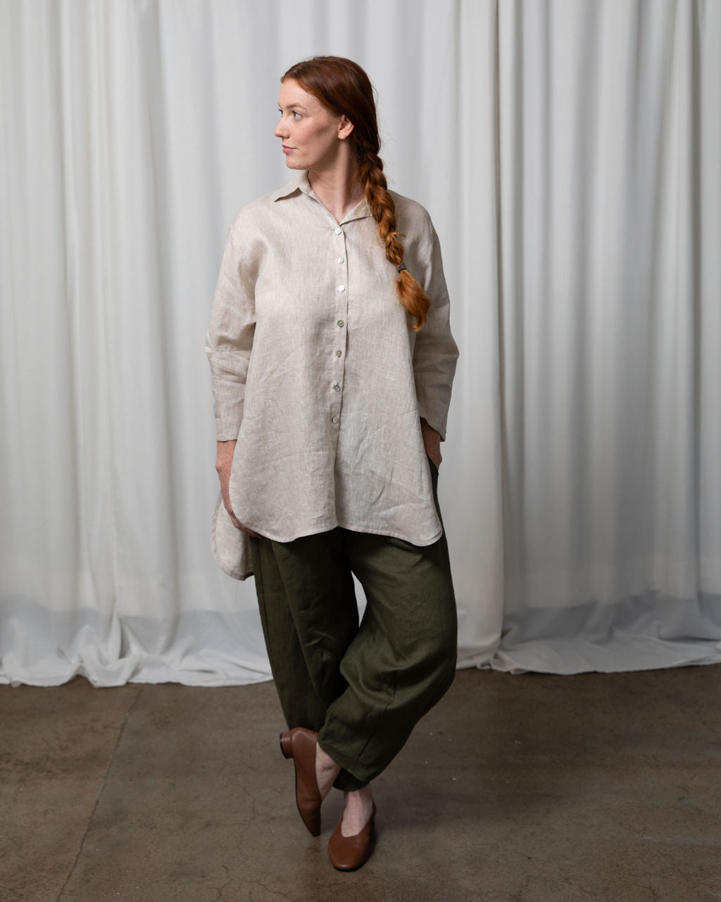 Monet Linen Oversized Shirt