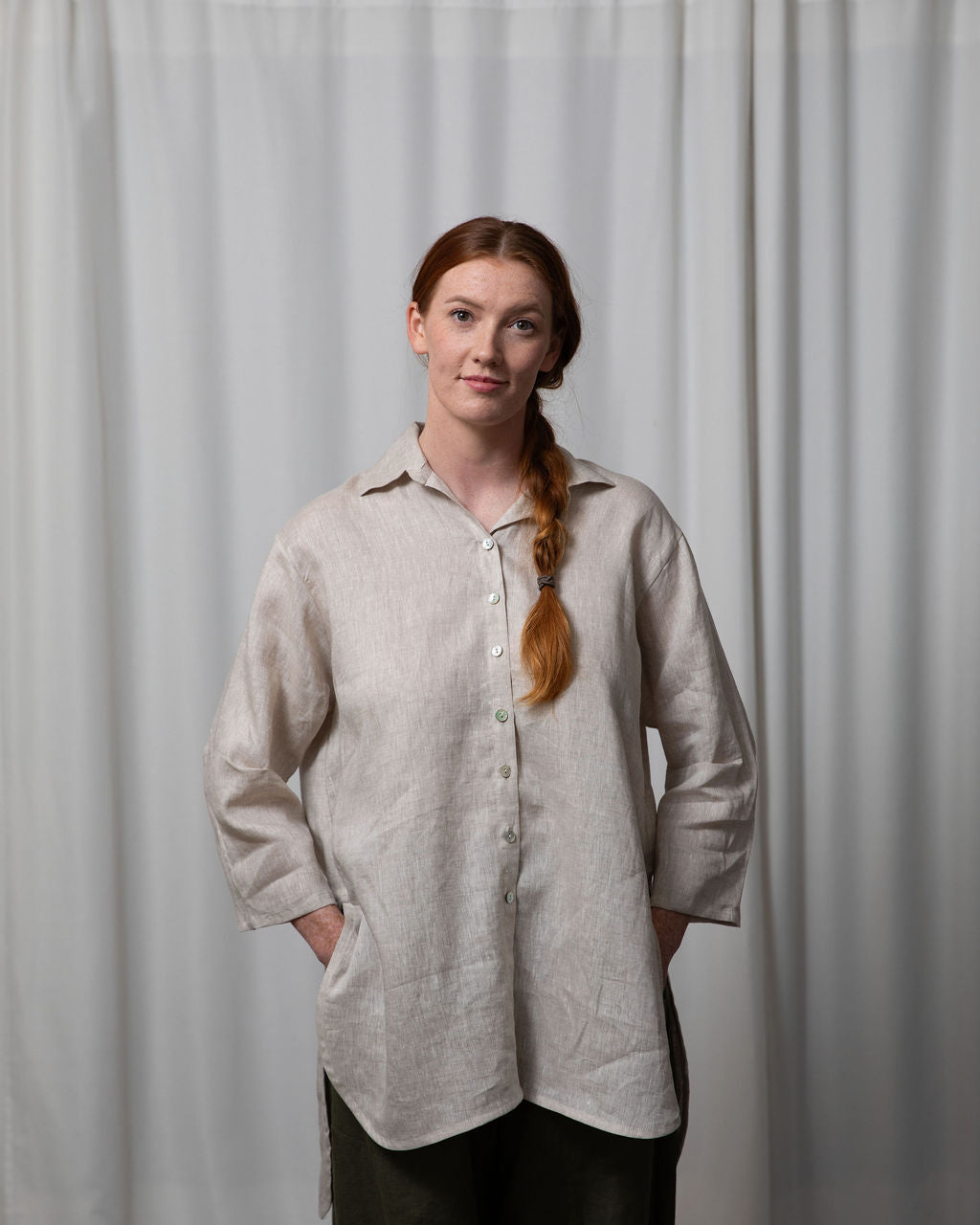 Monet Linen Oversized Shirt