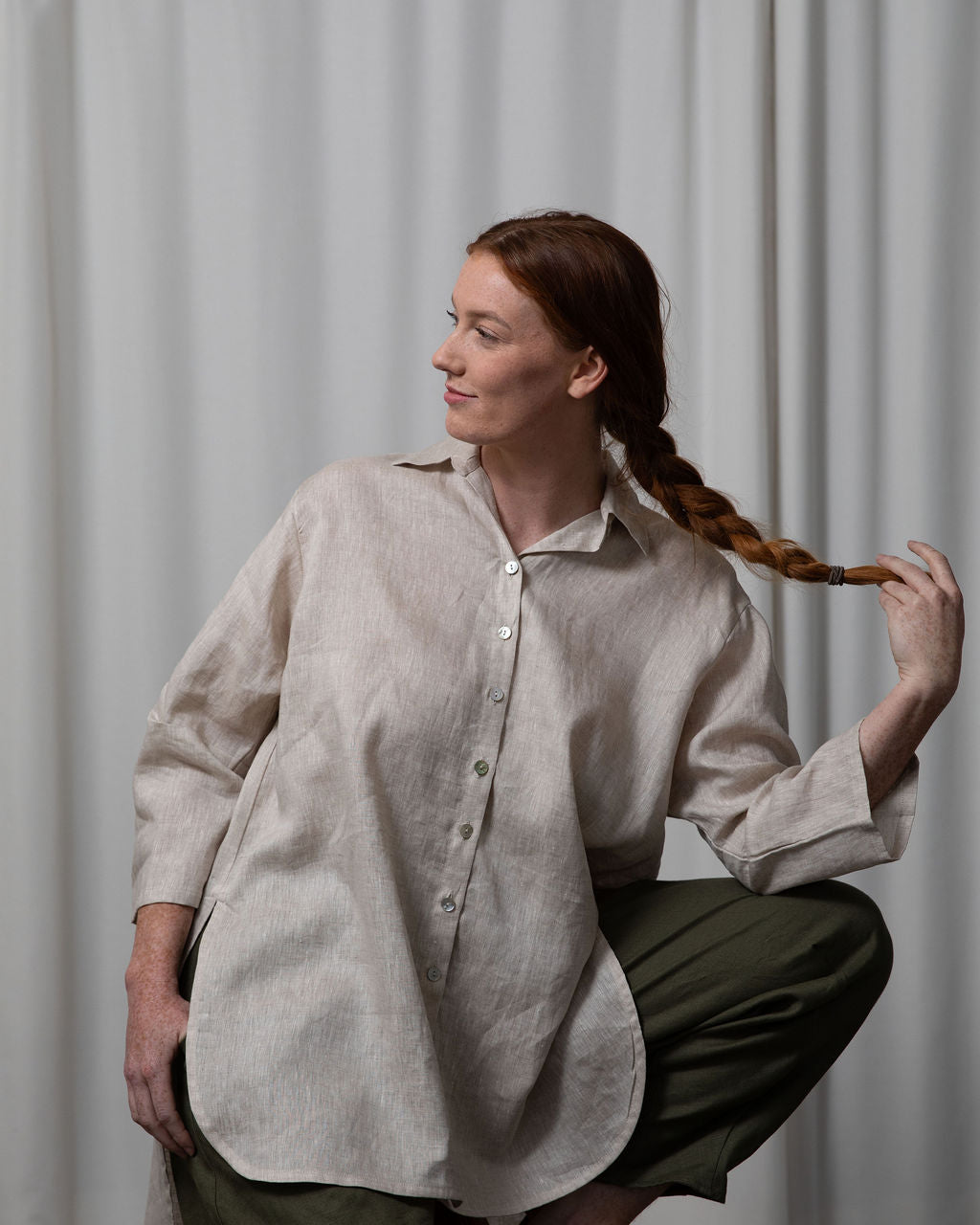 Monet Linen Oversized Shirt