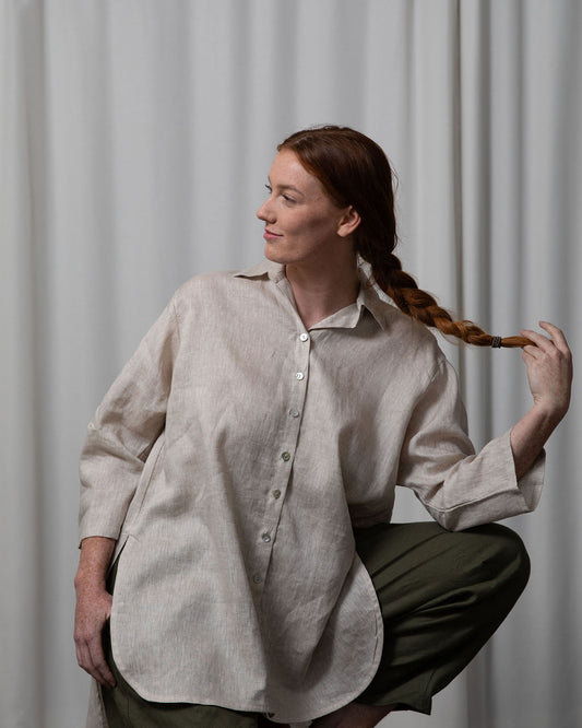 Monet Linen Oversized Shirt