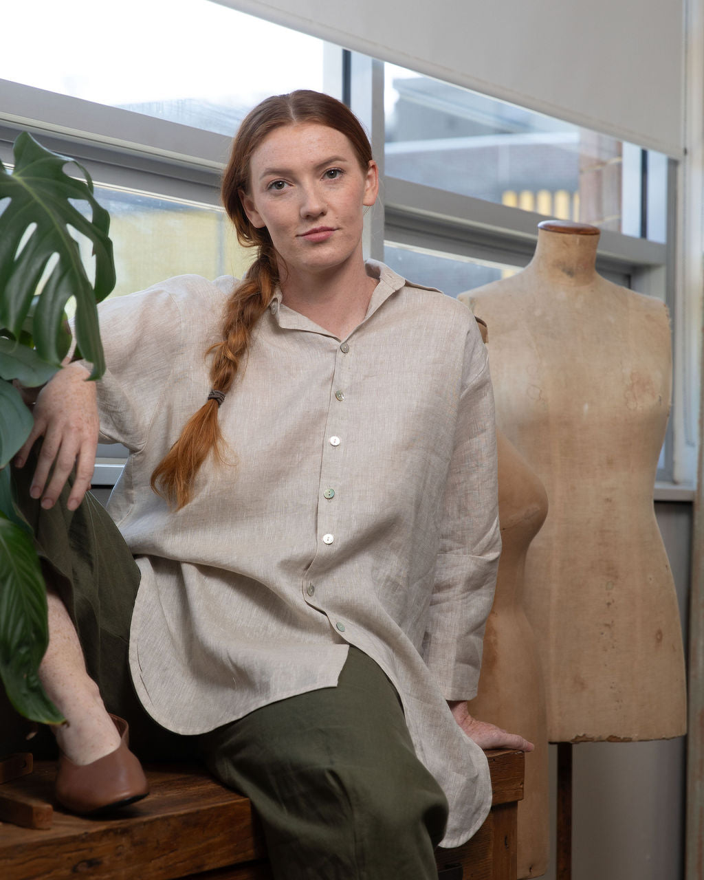 Monet Linen Oversized Shirt