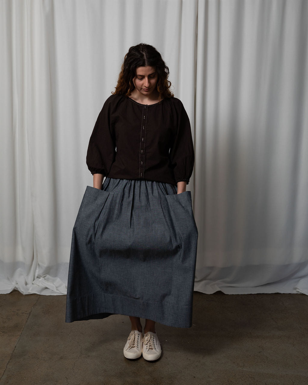 Lucie Organic Cotton Shirt – Espresso Edition