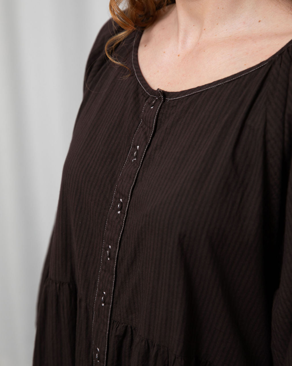 Layla Organic Cotton Dress – Espresso Edition