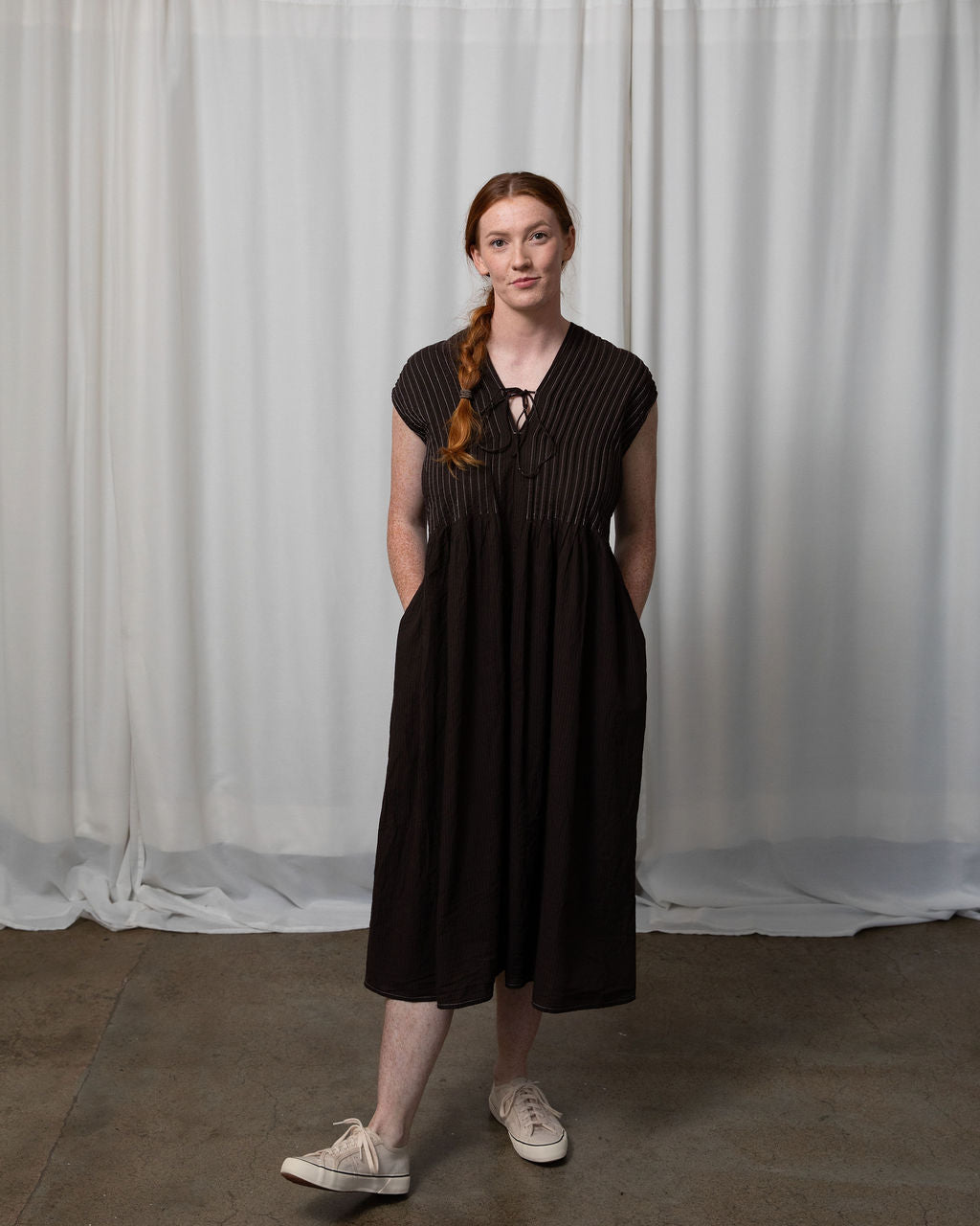 Amelie Organic Cotton Dress – Espresso Edition