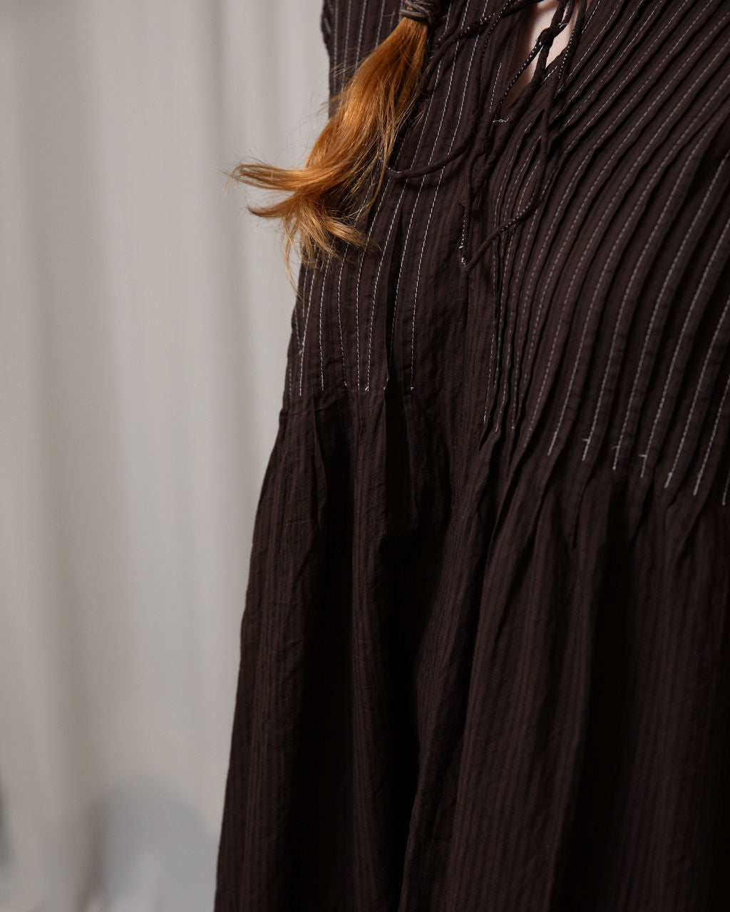 Amelie Organic Cotton Dress – Espresso Edition