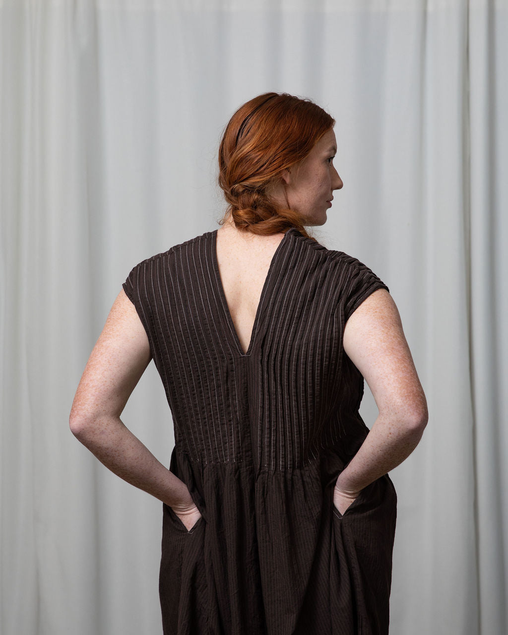 Amelie Organic Cotton Dress – Espresso Edition