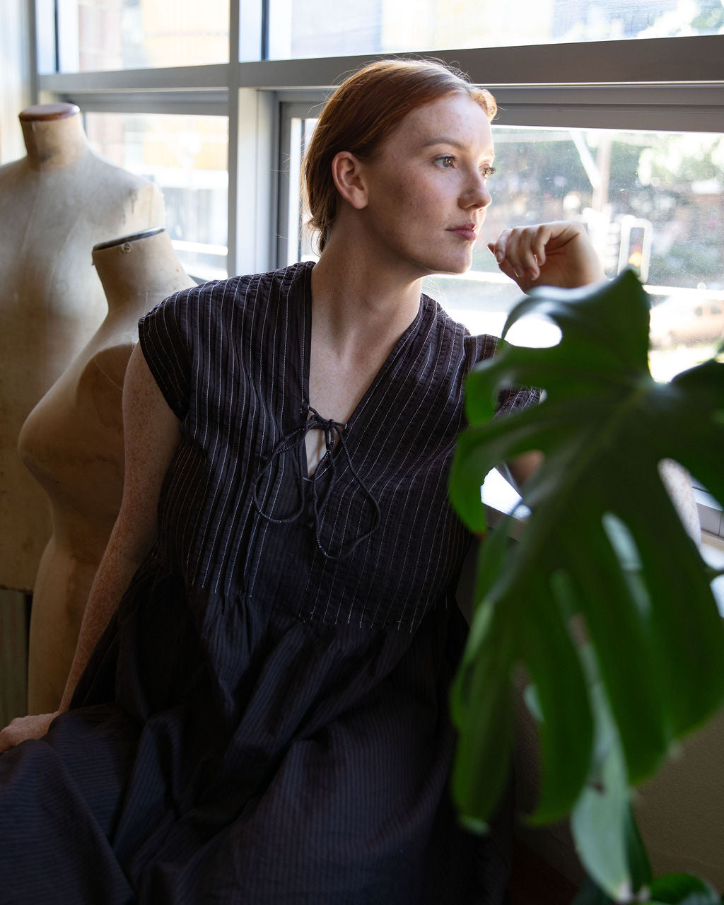 Amelie Organic Cotton Dress – Espresso Edition