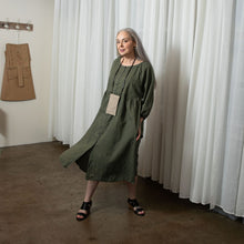Layla Khaki Organic Cotton Dress