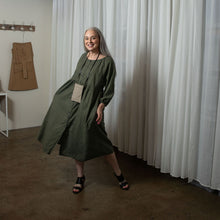 Layla Khaki Organic Cotton Dress