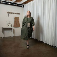 Layla Khaki Organic Cotton Dress