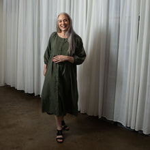 Layla Khaki Organic Cotton Dress