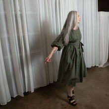 Layla Khaki Organic Cotton Dress