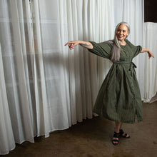 Layla Khaki Organic Cotton Dress