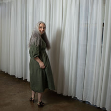 Layla Khaki Organic Cotton Dress