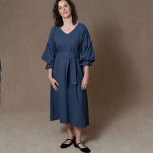 Sophia Washed Navy Dress