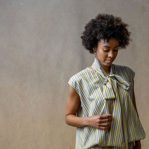 Capri Sunshine Stripe Cotton Tunic