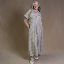 Rumi Sunshine Stripe Cotton Shirtdress