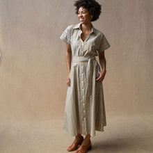 Rumi Sunshine Stripe Cotton Shirtdress