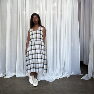 Elloise Linen Check Dress