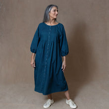 Layla Dark Teal Organic Cotton Dress