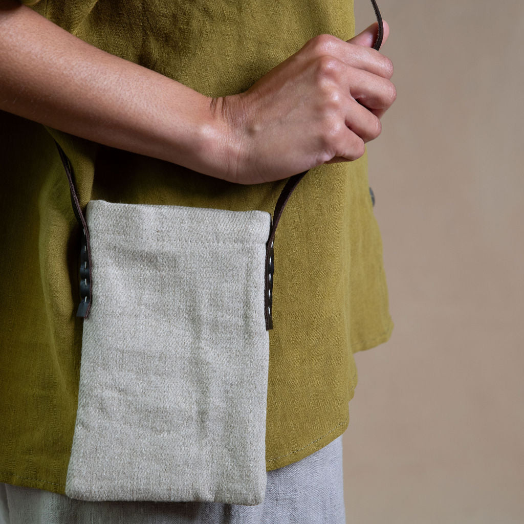Linen Mobile Phone Bag