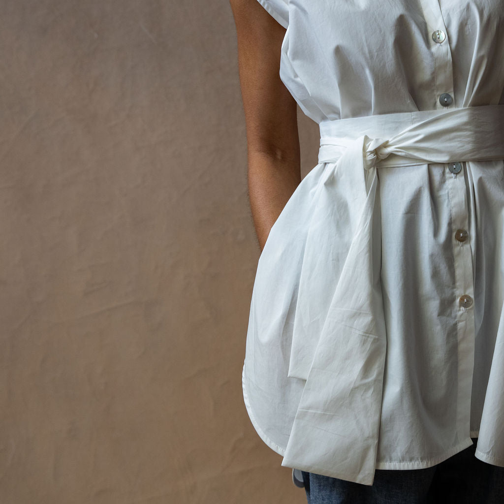 Capri Ivory Cotton Tunic - L/XL