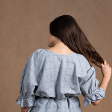 Odette Check Linen/Cotton Top