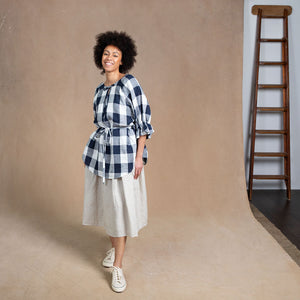 Odette Buffalo Gingham Cotton Top