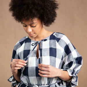 Odette Buffalo Gingham Cotton Top