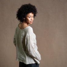 Desiree Natural Linen Gauze Blouse