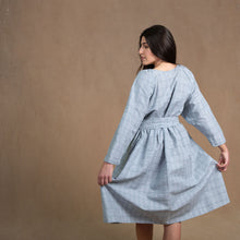 Dahlia Check Linen/Cotton Coat Dress